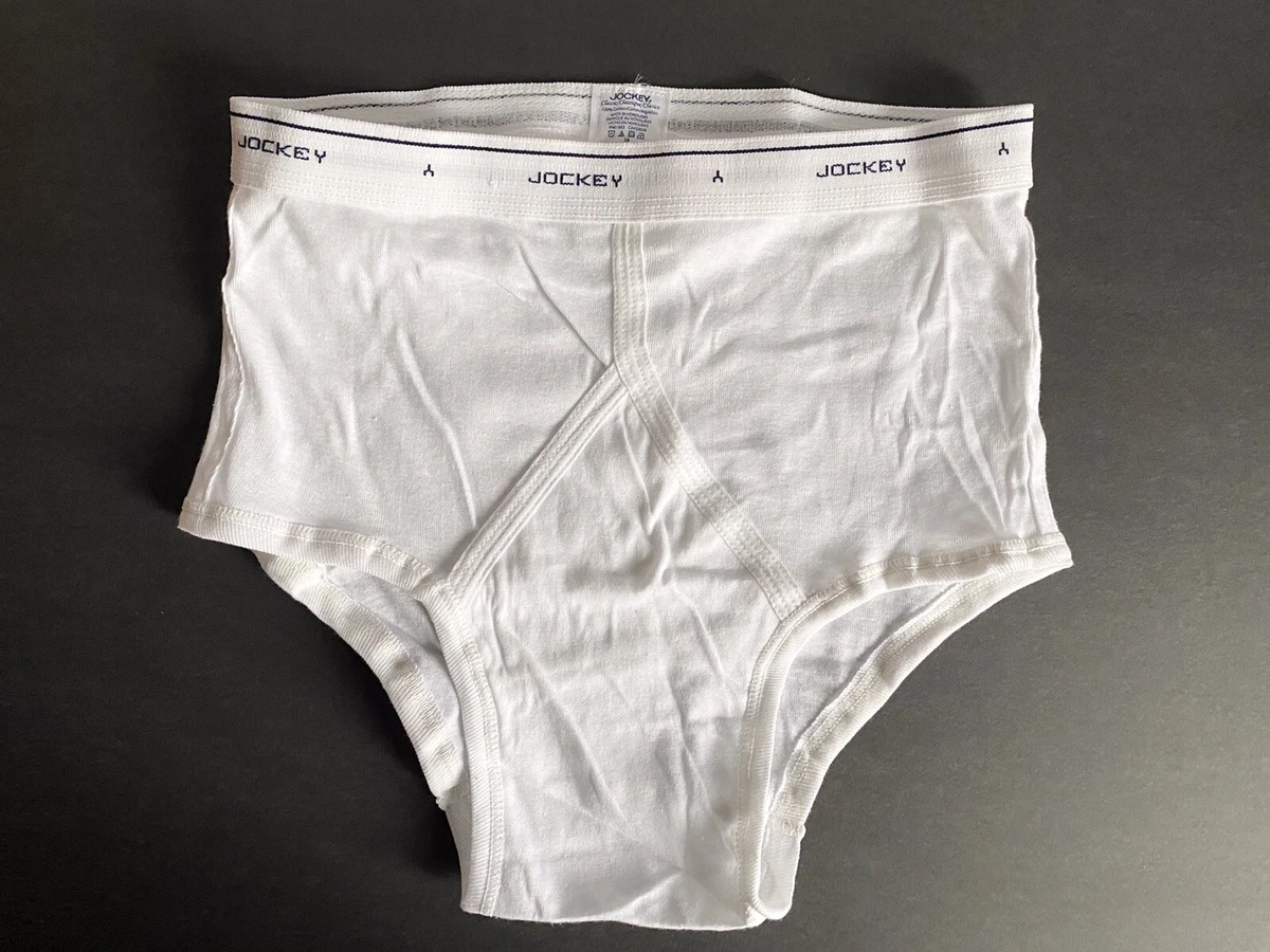 New Vintage 34” Jockey Classic Y Fly Mens White Briefs