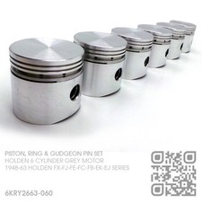 3.185" FLAT TOP PISTON & RING SET 6 CYLINDER 132 GREY MOTOR [HOLDEN FX-FJ-FE-FC]