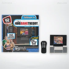 Tiny TV Classics The Big Bang Theory Season 4 Mini TV w/ Remote - Plays Clips!