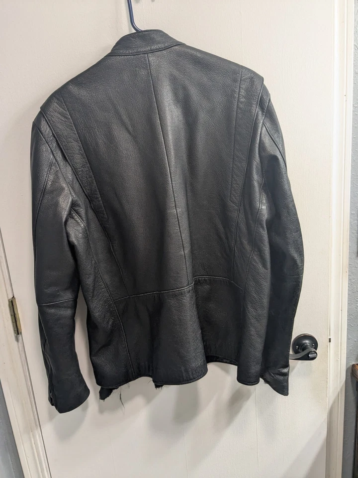Подлинный подлинный American Rag мужской кожаный мотоциклетная куртка размер M - Изображение 2 из 4