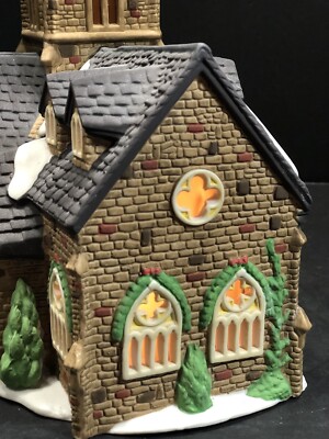 Dickens Village Series Knotting Hill Church Vintage 1989