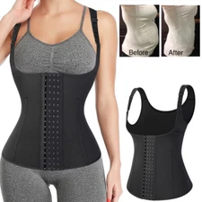 Body Shaper Waist Trainer Corset Vest Sweat Slimming Tummy Shaping Belly Control
