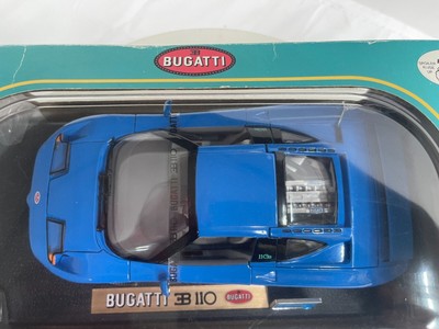 Bugatti EB110 Bleu 1/18 – Anson 61224, Voiture Miniature Métal, Collection