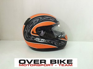CASCO INTEGRALE MOTO PISTA STRADA VEMAR NAKED ARANCIONE/NERO TAGLIA S | eBay