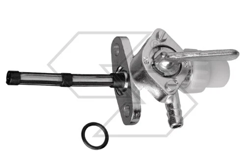 NEWGARDENSTORE Rubinetto serbatoio in metallo con vaschetta per motore ACME benzina con filtro