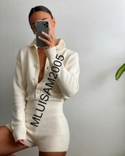 ZARA LIMITED EDITION KNIT PLAYSUIT ECRU S,M,L REF.6873/101 BLOGGERS FAVORITE