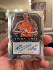 BRITTNEY GRINER 2021 Panini WNBA Prizm Silver Signatures Auto #SG-BGN | Mercury