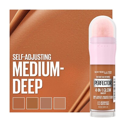 MAYBELLINE Instant Age Rewind Perfector 4 in 1 Glow Makeup MEDIUM DEEP 03