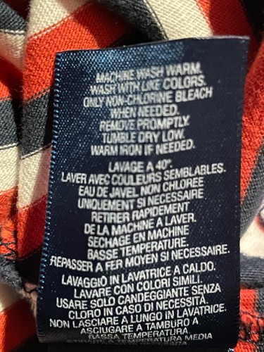 NUEVO CON ETIQUETAS POLO RALPH LAUREN CAMISETA ROJA BLANCA MARINA ALGODÓN PATRIÓTICO XL 18-20 Julio4 - Imagen 5 de 6