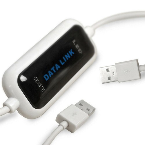USB Data Transfer File Bridge Cable PC to PC Online Fit PC XP Win10 480Mb/s Link - Imagen 10 de 11