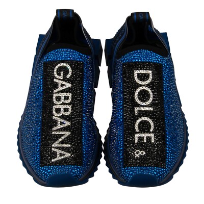 【DOLCE & GABBANA】Sorrento ロゴ クリスタルスニーカー DOLCE & GABBANA SORRENTO Kristall DG Logo Slip-On Sneaker