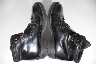 Common Projects Lace Up Leather Combat Boots Mens 40 US 7  display picture 3