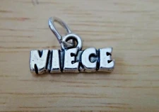 Sterling Silver 7x16mm says Niece Charm!