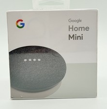 Google Home Mini Smart Assistant, Charcoal, GA00216-US (1st Gen) Sealed