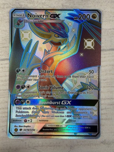 Noivern GX SV78/SV94 Hidden Fates Shiny Vault Full Art NM