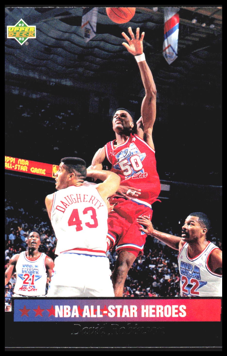 1992-93 Upper Deck NBA All-Stars David Robinson # 21 San Antonio Spurs 8P