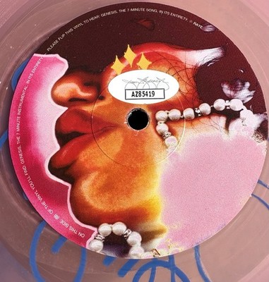 RAYE　Genesis　直筆サイン入りカラーレコード RAYE SIGNED 7” Baby Pink Vinyl JSA COA GENESIS | eBay