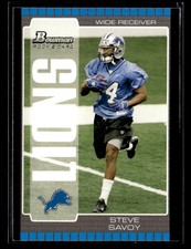 2005 Bowman #224 Steve Savoy Rookie Card Detroit Lions. rookie card picture
