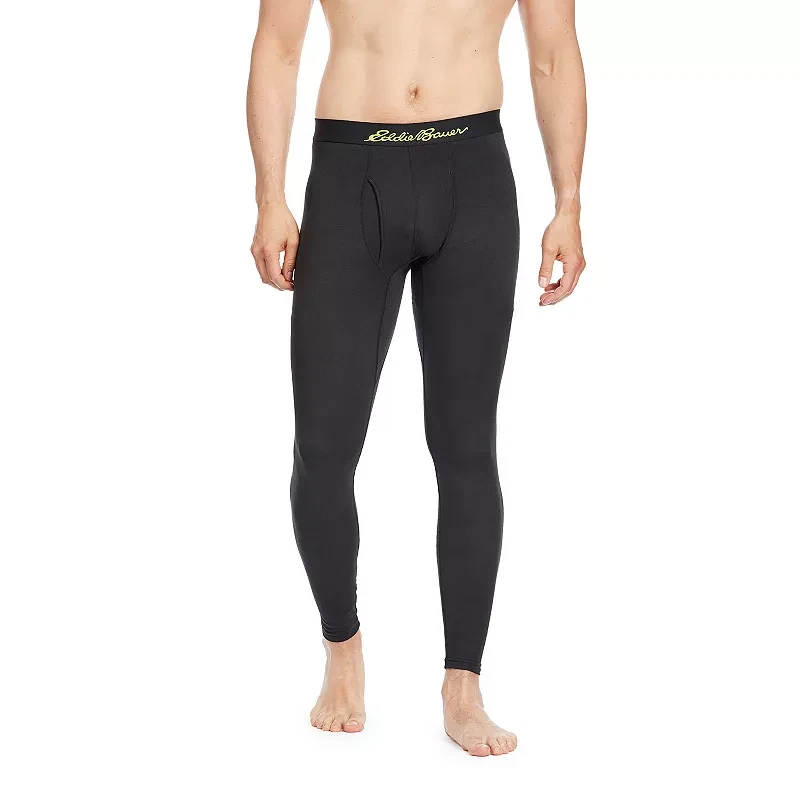 Men's Eddie Bauer Lightweight Baselayer Pants, Black, Medium