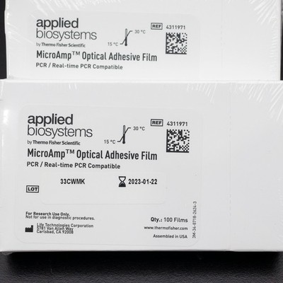 Thermo Applied Biosystems MicroAmp  Optical Adhesive Film PCR, 100/pack Lot of 5