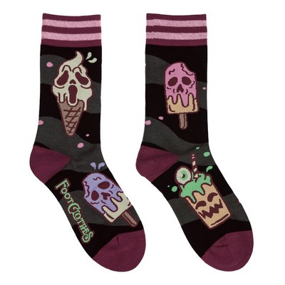 Ice Scream Unisex M/L Size 6-13 Crew Sock Foot Clothes Novelty Fashion New