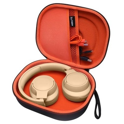 L LTGEM LTGEM EVA Hard Headphone Wireless Black+Orange