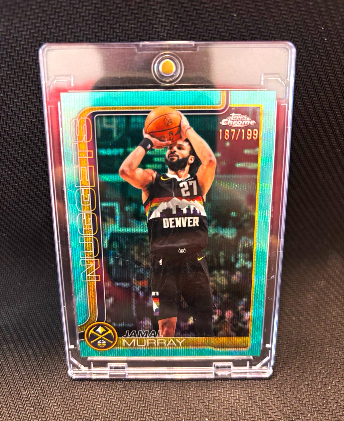 Topps 2026 Chrome Green Refractor Jamal Murray Denver Nuggets #13 /199