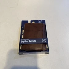 George RFID Protected Leathet Tri-Fold Wallet