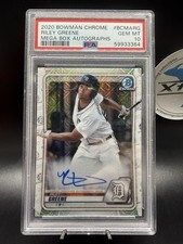 2020 Bowman Chrome - Mega Box Chrome Mojo Autographs Riley Greene PSA 10
