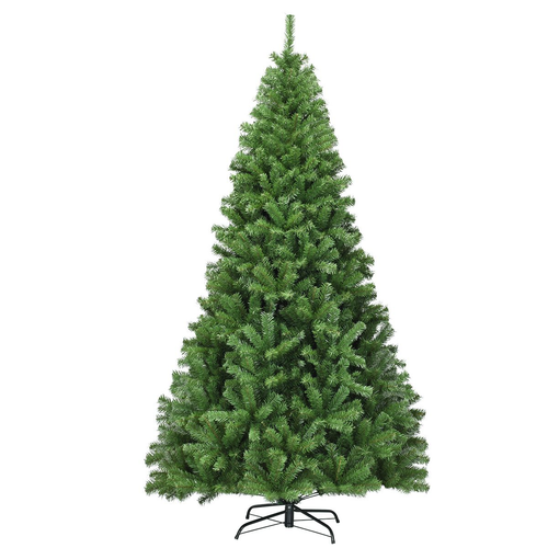 Albero Di Natale Con Aghi in PVC Struttura Con Cerniere Base Di Metallo, Albero