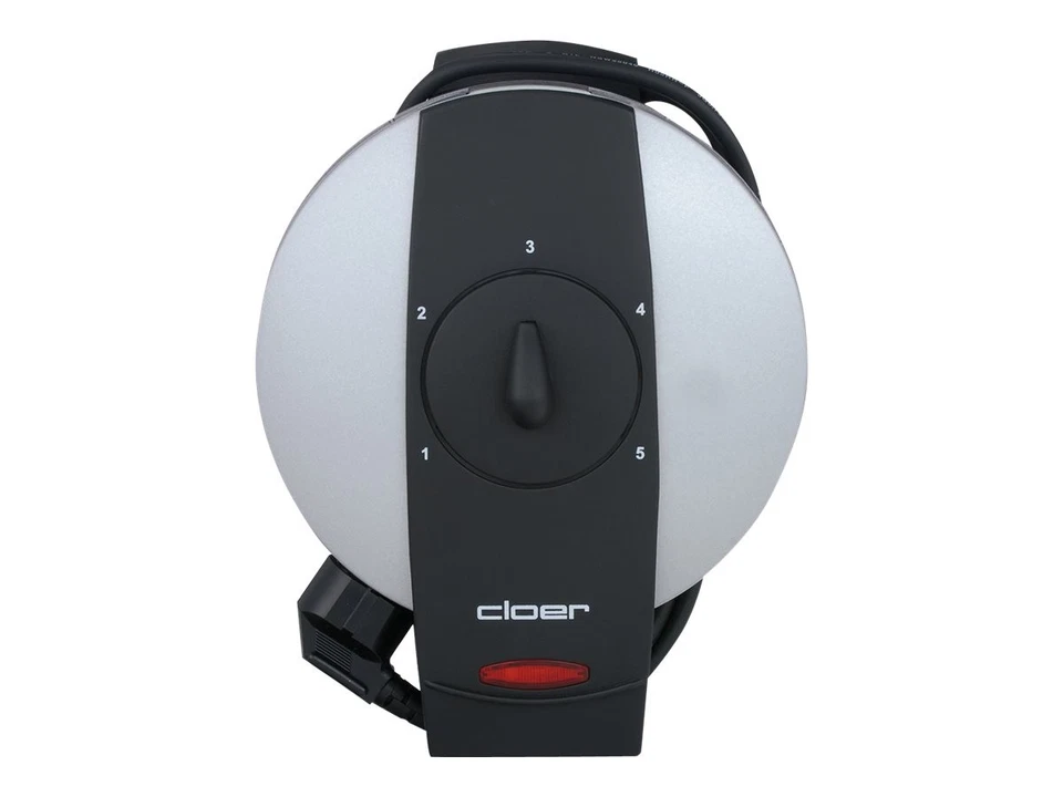 Cloer 1629 5 waffle Cuore (forma) Nero Metallico 16,5 cm 0,9 m 930 W Iron 1629 Foto 2 de 4