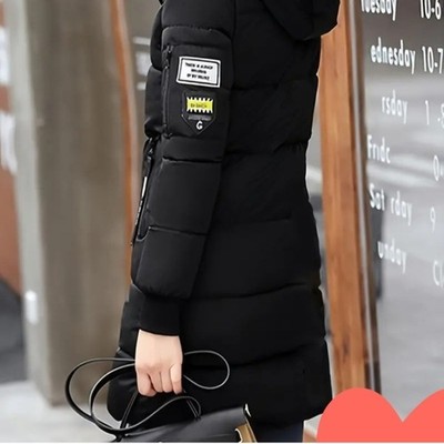 Women Winter Coat Down Jacket Ladies Fur Hooded Long Quilted Puffer Parka Outwea
