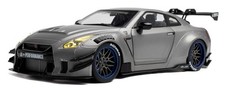 SOLIDO 1/18 NISSAN GT-R (R35) W/LIBERTY WALK BODY KIT 2.0 SILVER 2023 S1805815