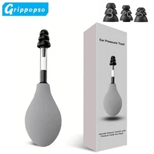 Ear Pressure Relief Tool Portable Suction Device with 3 Sizes Earplugs