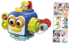 Montessori Toys for 1 Year Old - Busy Cube Easter Basket Stuffers - Sensory Blue