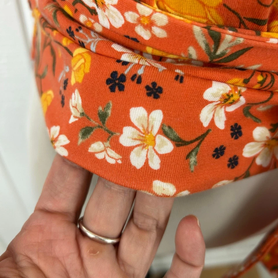 Top envolvente Forever 21 para mujer manga corta naranja otoño otoño Halloween talla mediana  Foto 3 de 4