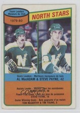 1980 O-Pee-Chee Team Checklist Minnesota North Stars Al MacAdam Steve Payne 0c4
