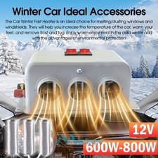 12V 800W Electric Car Heater Fast Heating Fan 3 Hole Window Defogger Defroster
