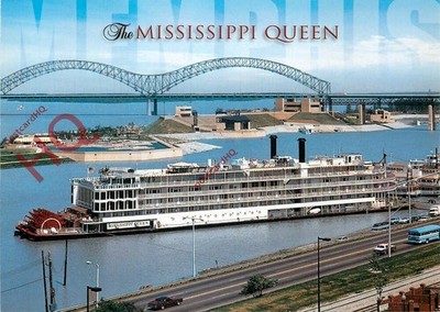 Ansichtskarte>>DIE MISSISSIPPI KÖNIGIN, HERNANDO DE SOTO BRÜCKE