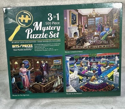 Bits and Pieces Jigsaw Puzzle 500 Piece 3-in-1 Mystery Puzzle Set