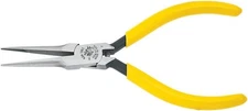 Klein Tools D301-6C Pliers, Standard Needle Nose 6-Inch, Yellow 