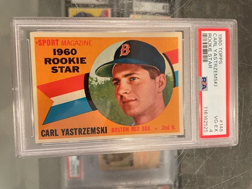1960 TOPPS #148 CARL YASTRZEMSKI BOSTON RED SOX ROOKIE BASEBALL CARD PSA 4 VG/EX