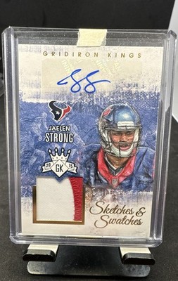 2015 Panini Gridiron Kings - Sketches and Swatches Jaelen Strong #SK-JS Prime...