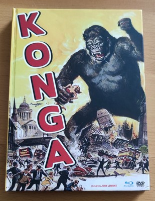 Konga (1961) DVD, Blu-ray, Mediabook, Uncut, Rarität, Top, Tier Monster Horror 