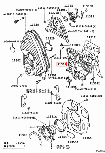 Genuine Dyna LY235 LY230 LY225 LY220 LY212 LY211 3L 5L Timing Gear Cover Case - Picture 14 of 20