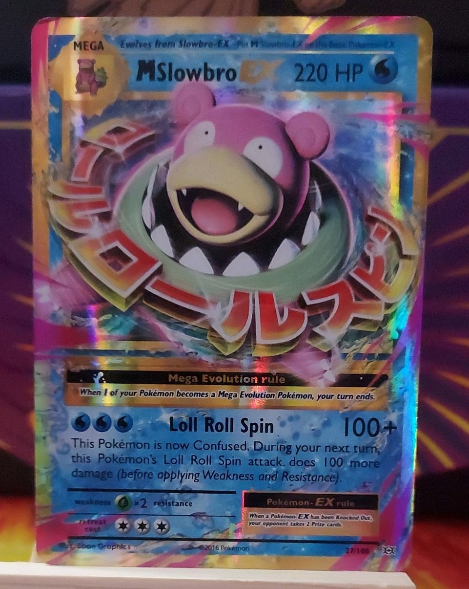 Pokemon TCG M Slowbro EX Evolutions Holo Card 27/108 LP