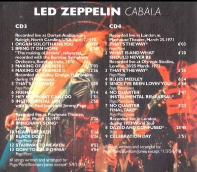 ☕【希少8CDBoxSet】Led Zeppelin CABALA Led Zeppelin Cabala 8CD Box Set with Booklet, Music