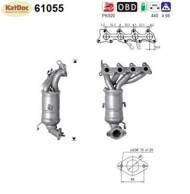   Katalysator Hyundai Getz, 1.1, 46/49kW, Euro 3
