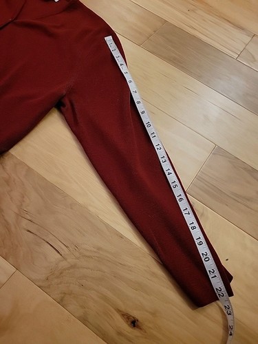 Vtg Pendleton Merino Wool Cardigan Brick Red Womens Size XL Button Hong Kong - Picture 13 of 14