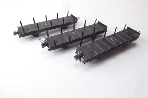 3 Trix  Rungenwagen    - Blech   H0 1:87  ohne OVP   # 1118 | Zustand: Gebraucht